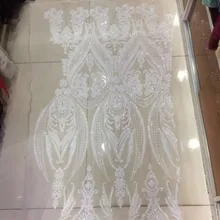 Высококачественная бархатная ткань Африканская нигерийская вышитая пайетками кружевная ткань новейшая сетчатая белая цветная кружевная ткань с блестками 5 ярдов