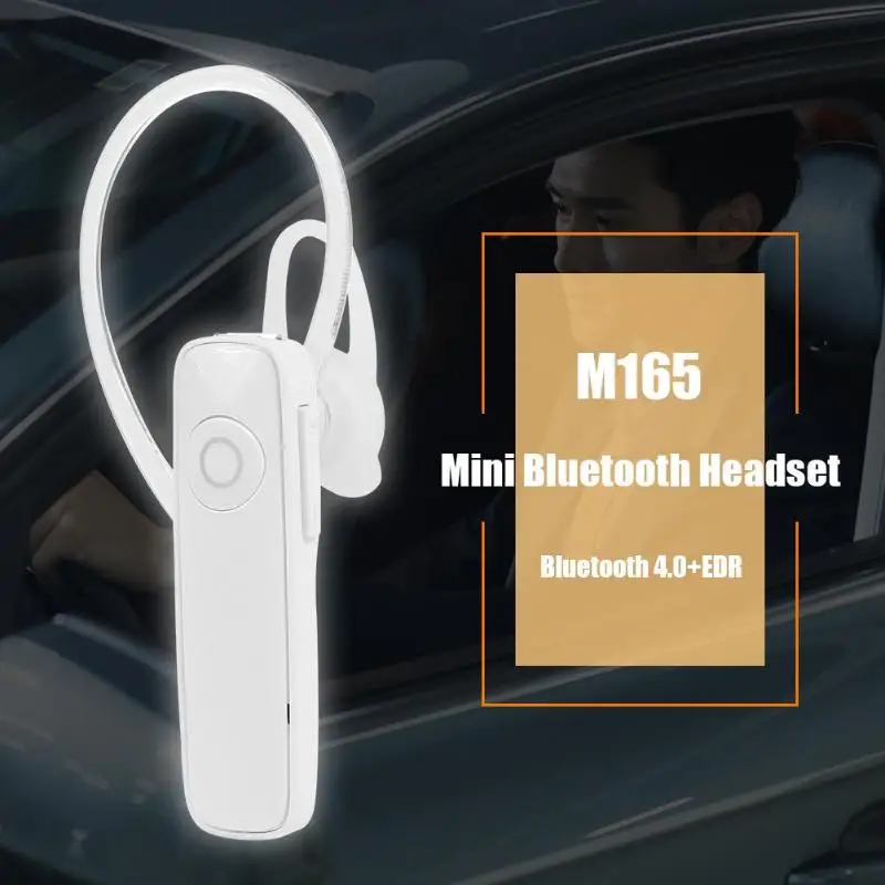 Мини Bluetooth наушники M165 стерео бас гарнитура бизнес с микрофоном для телефонов