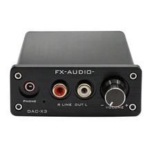 FX-AUDIO DAC-X3 волоконный декодер USB 24 бит 192 кГц ЦАП Декодер наушников аудио усилители поддержка PC-USB коаксиальный Оптический Аудио