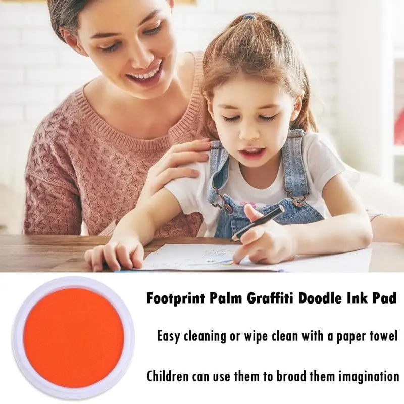 Baby Drawing Ink Pad Handprint Washable Footprint Palm Graffiti Finger