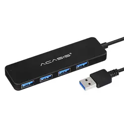 Acasis концентратор Usb 4 порта Usb внешний сплиттер с Micro-Usb порт Зарядка для Imac НОУТБУК аксессуары концентратор Usb Adapte