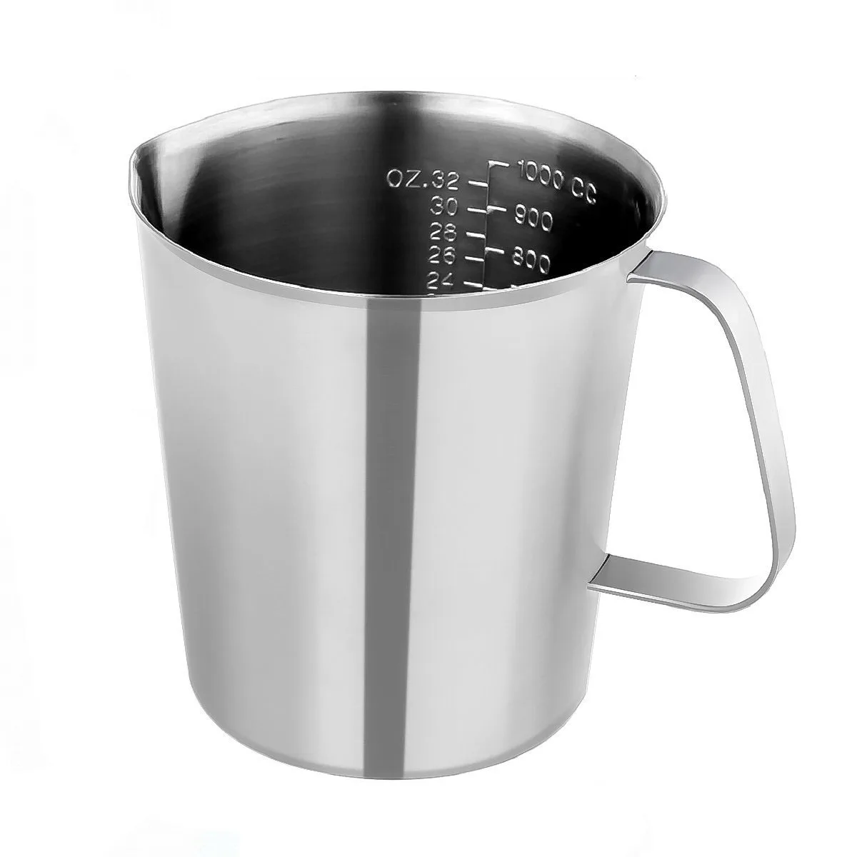 

stainless steel graduated baking liquid milk cup Coffee pitcher measure cups for cooking tool 1000ml