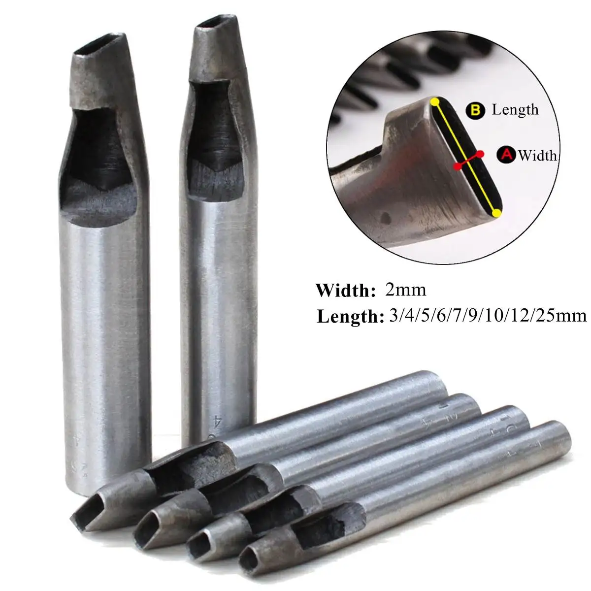 1 шт. 2x3-25мм овальной формы Дырокол резак набор ремень часы окантовка прокладка полый кожаный инструмент DIY дыроколы прошивка