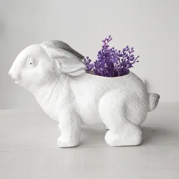 

Planter Personality Animal Rabbit Flower Pot Cactus Succulent Plant Pot Garden Decoration Flower