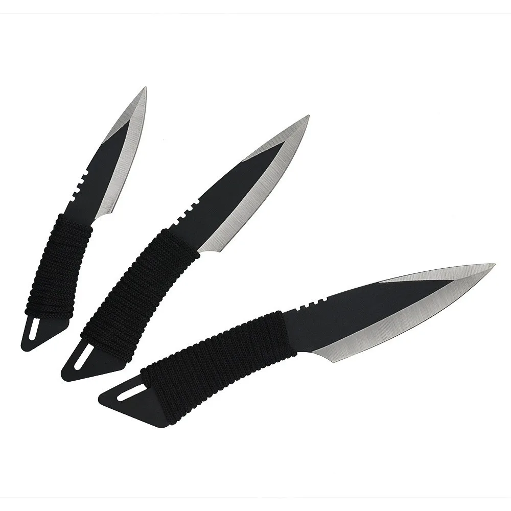 

3pcs Throw Knife Tactical Fixed Blade Pocket Knife Outdoor Hunting Camping Knives Survival Knife Tools With Sheath Karambit
