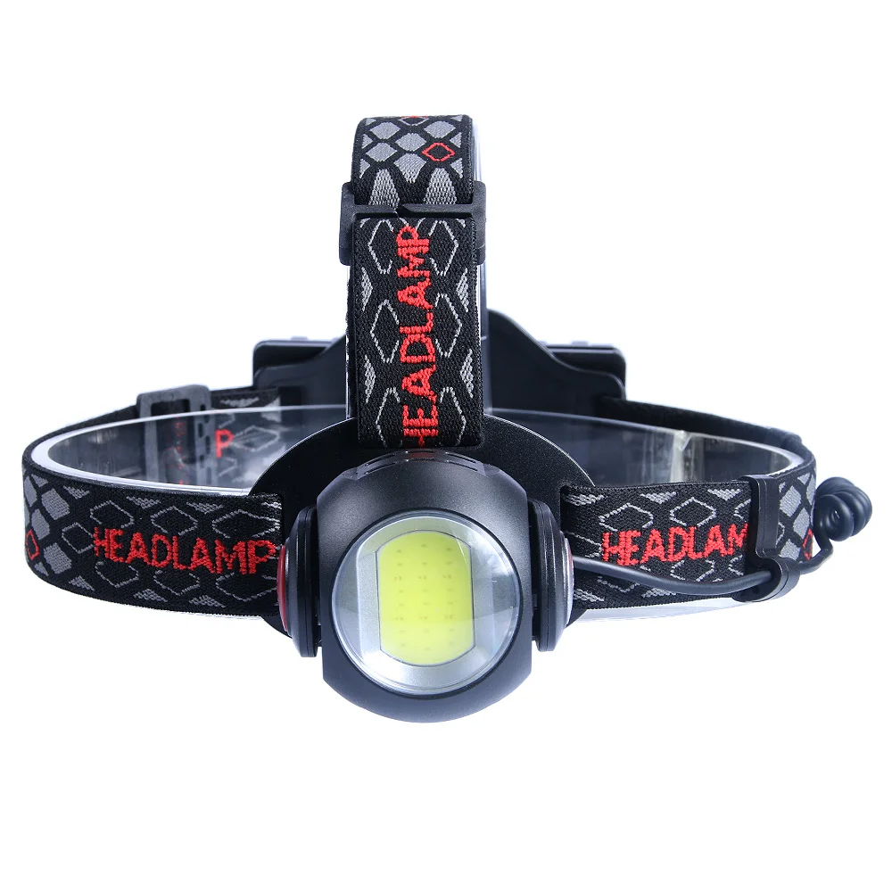 

6000Lm T6 COB LED Headlight Headlamp Head lamp USB Rechargeable 18650 Head Flashlight torch 360 Degrees Rotation 7modes