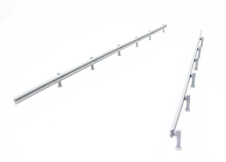 

Die Casting ResinHo 1/87 Simulation High-Speed Highway Guardrail Train Model Sand Table Scene Station Highway Ornaments 5 Root