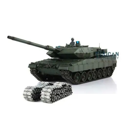 

Henglong 1/16 Green 6.0 Infrared Combat Leopard2A6 RTR RC Tank 3889 360 Turret Barrel Recoil TH12767