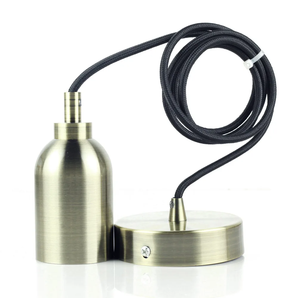 

E40 ceramic lamp head large screw mouth with large light bulb metal chandelier bronze accessories iron hanging