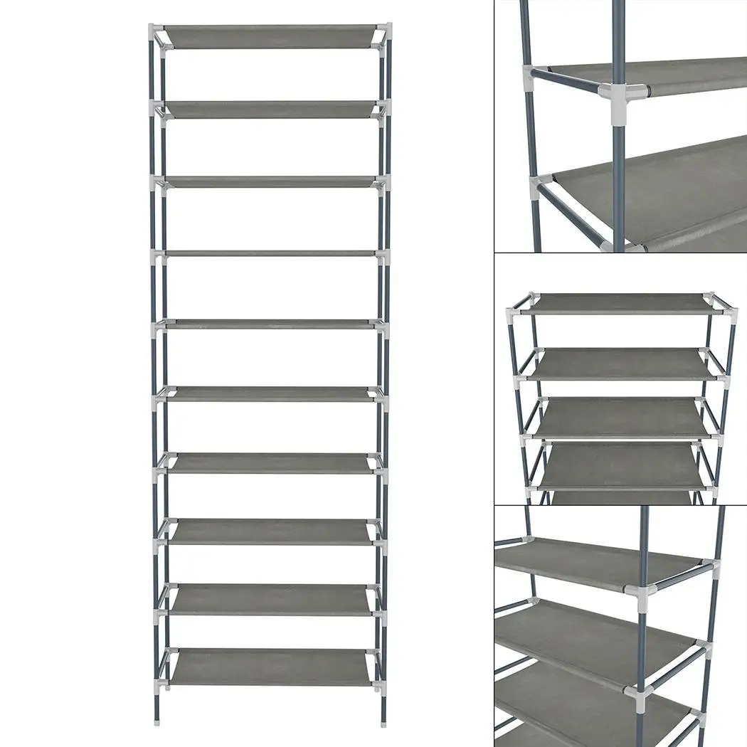 10 Shelf Storage Home Stand Picture Organizer Casual New Dormitory Sturdy Hot Rack etc Easy Tiers Assembled Office Shoe