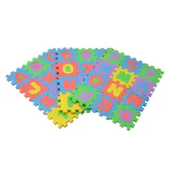 36 шт./компл. детская головоломка игрушка буквенно-цифровой головоломки пены коврик Детские развивающие игрушки 4,7 см X 4,7 см EVA