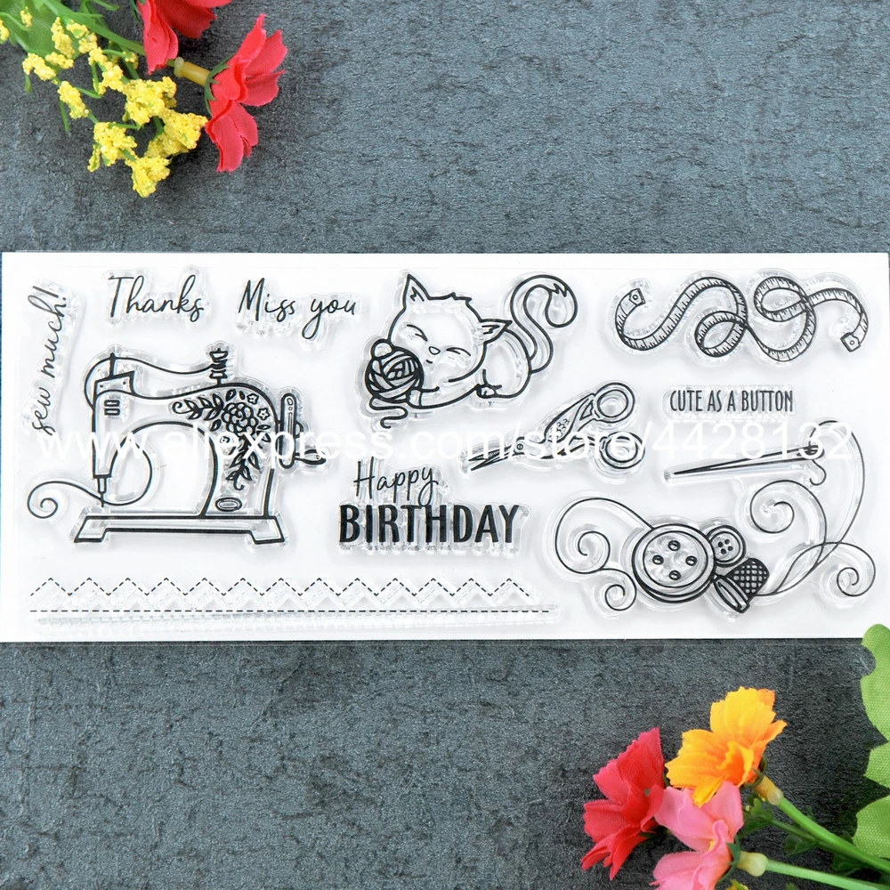 Machine A Coudre Joyeux Anniversaire Pour Chats Cartes Photo Scrapbook Tampon En Caoutchouc Transparent 18 5x8cm Diy Bricolage Aliexpress Machine A Coudre Joyeux Anniversaire Pour Chats Cartes Photo Scrapbook Tampon En Caoutchouc Transparent 18 5x8cm Diy Bricolage Aliexpress