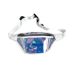 Поясная сумка с карманами лазерная прозрачная женская сумка для спорта бег грудь плечевой ремень сумка женская мода Фанни пакеты