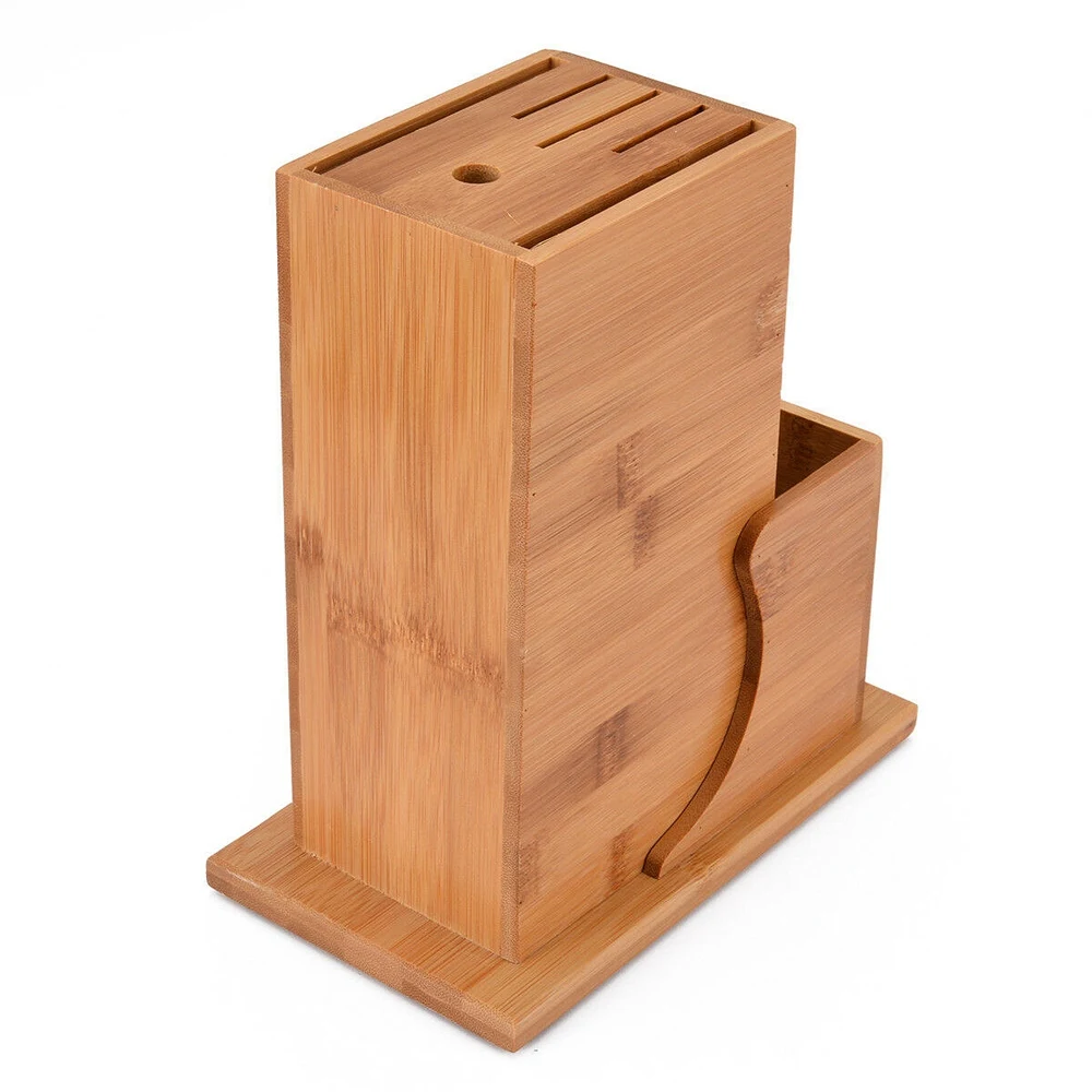 Многофункциональный инструмент для хранения ножей Bamboo Block 6 Слот Органайзер