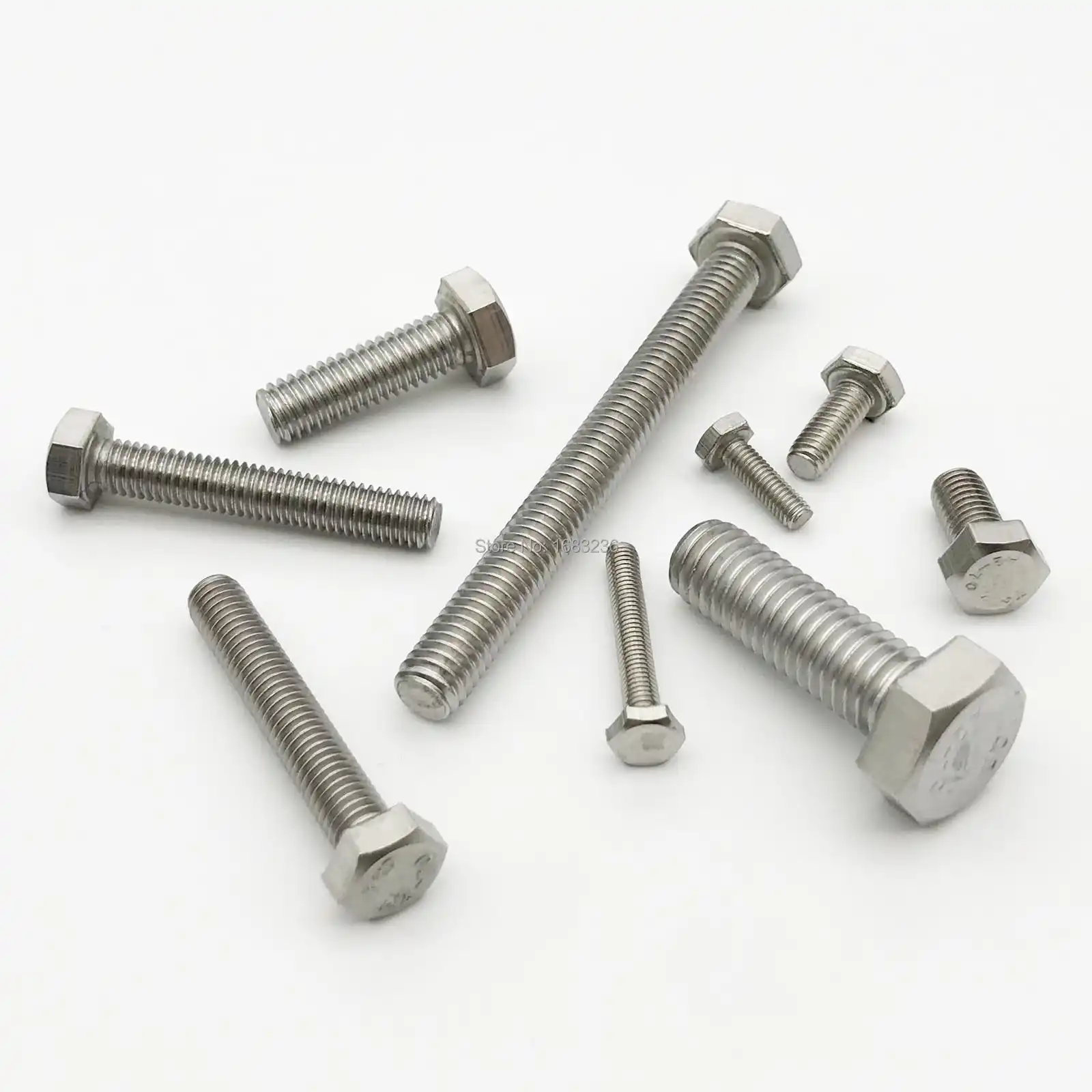 St@llion M10 A2 acero inoxidable Tornillos hexagonales de cabeza hexagonal de acero inoxidable con rosca DIN 933 M10x25mm