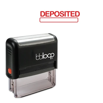 

Bbloop Deposited w/block Style Font and Design Self-Ink