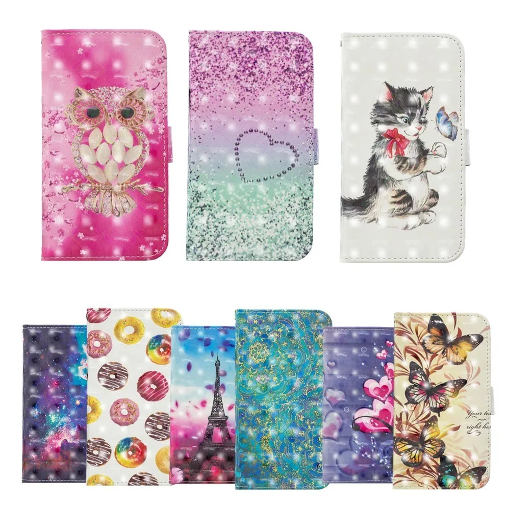 

Fashion 3D Painted Wallet Leather Case For Samsung Galaxy S8 S9 J3 J5 J4 J7 2016 J2 Pro Prime J6 J8 A3 A5 2017 A6 A8 Plus 2018