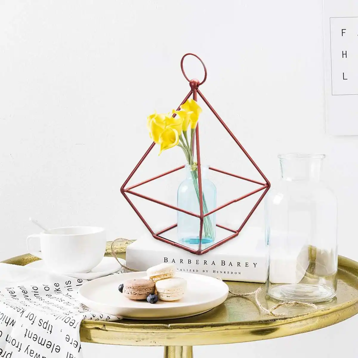 Window Wall Hanging Candles Holder Table Storage Rack Stand Candlestick