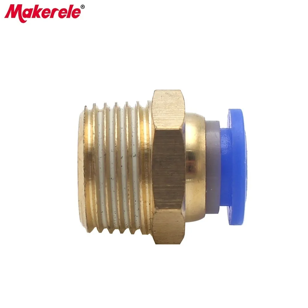Push фитинги для воздуха PC8mm шланг 1/8 &quot1/4&quot 3/8 &quot1/2&quot BSPT наружная резьба прямые
