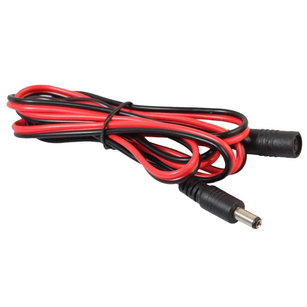 

HOT-1.5M Extension Cable DC5525 Male to Female DC 5.5x2.5 Laptop Monitor Power Cord Black + Red