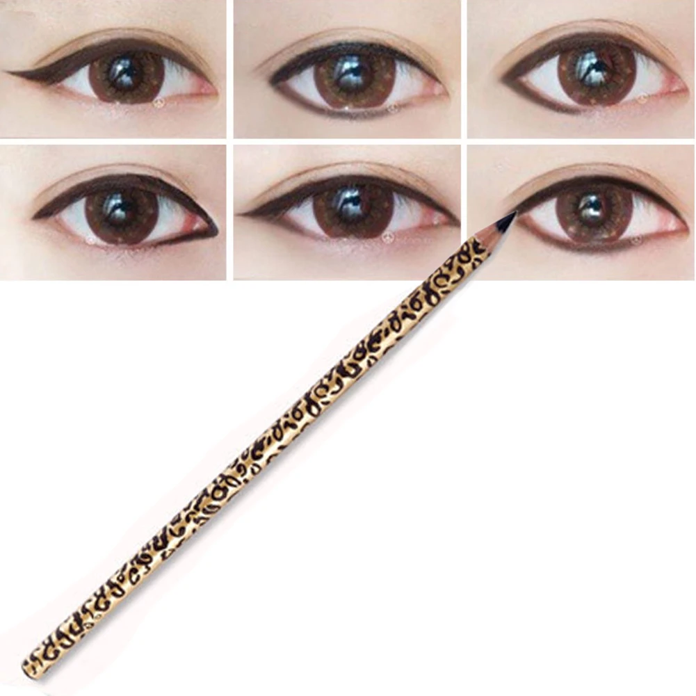 

New Brand Waterproof Leopard Eyeliner Pencil Eyebrow Liquid Pen Cosmestic Tools Makeup Gel Accessories