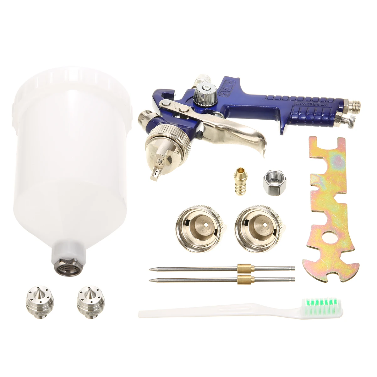 

Air Paint Spray Tool 1.4 1.7 2.0mm HVLP Nozzle Air Paint Spray Guns Sprayer Gravity Feed Auto Painting Airbrush