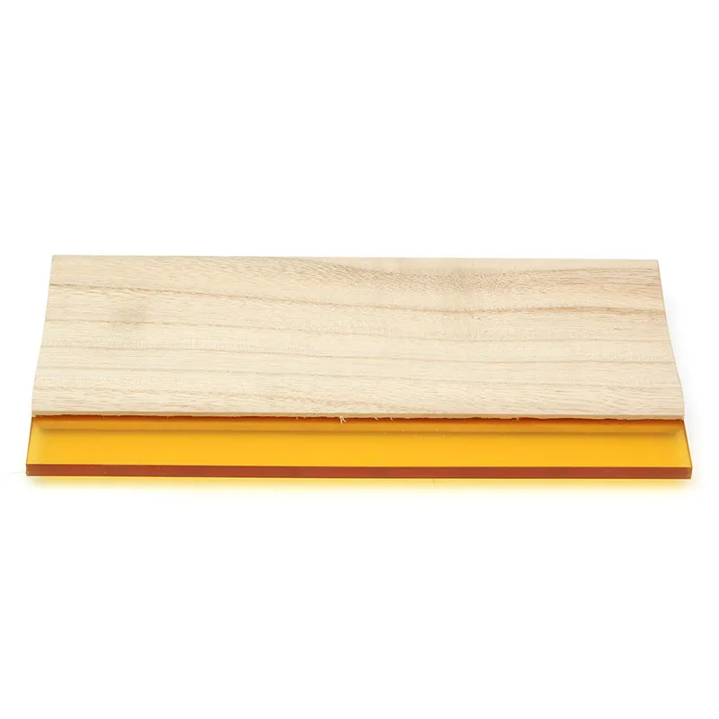 

Promotion! 10 inch Silk Screen Printing Press Squeegee Single 70 Durometer Ink Scraper Tool Wood color