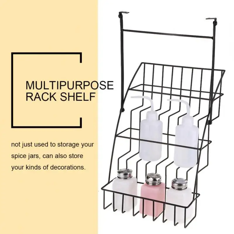 Покрытием Железная проволока 3 уровня повышенные Spice банки, бутылки стойки кухонная полка для хранения Организатор