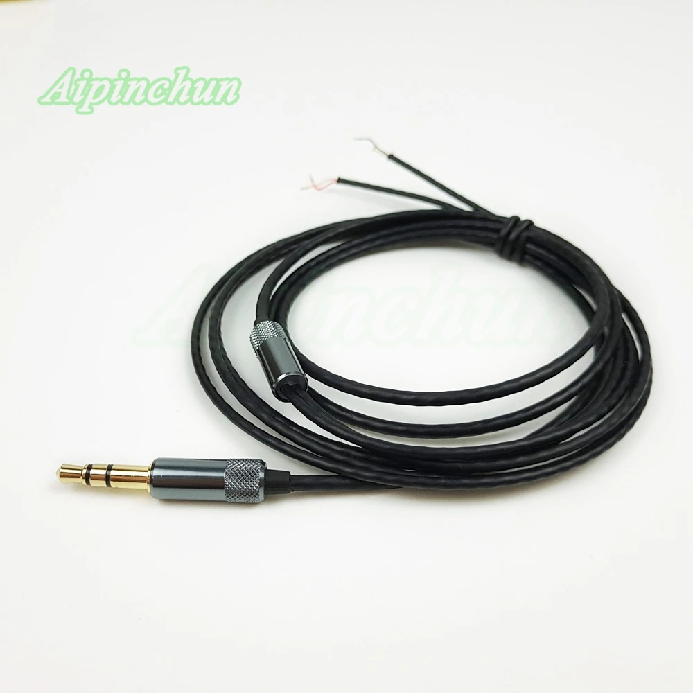 

3.5mm 3-Pole Jack DIY OFC Wire Core Black Soft TPE Anti-Hard Earphone Cable Repair Replacement for Headphone