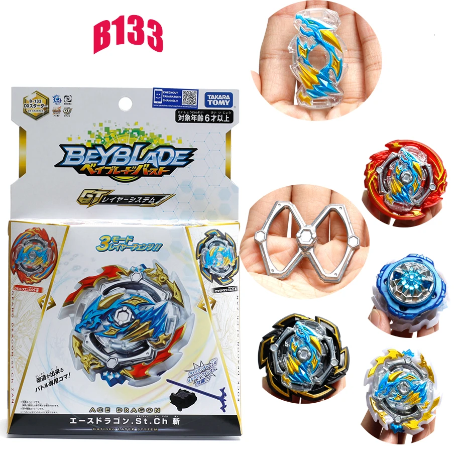 Takara Tomy Beyblade Burst B 133 B 134 B 135 Ace Dragon St Ch With Launcher Beyblade Burst Gyroscope Toys For Boy Spinning Tops Aliexpress
