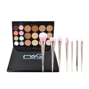 

Makeup Set 20 Colors Concealer Palette 7pcs Makeup Brushes Set