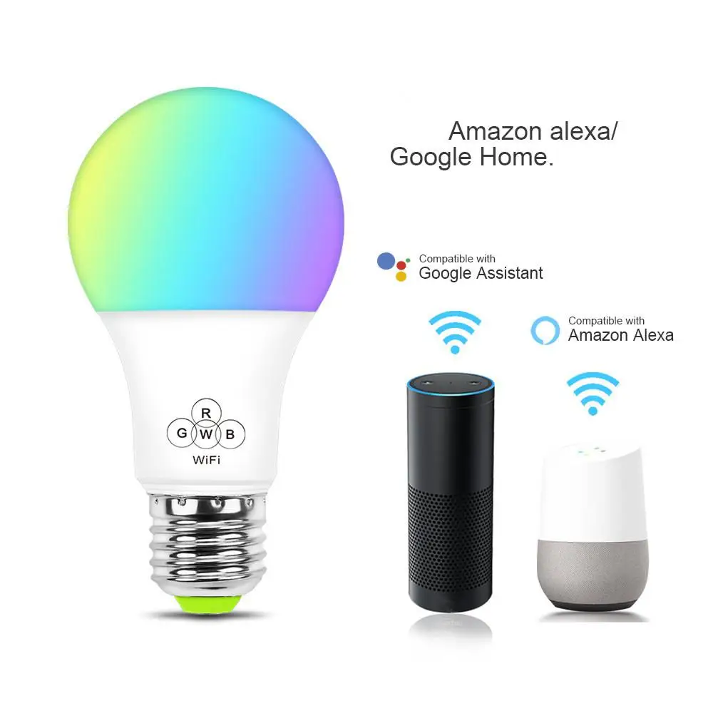 

Smart WiFi Bulb Support Change Color for Alexa Google Voice Control System