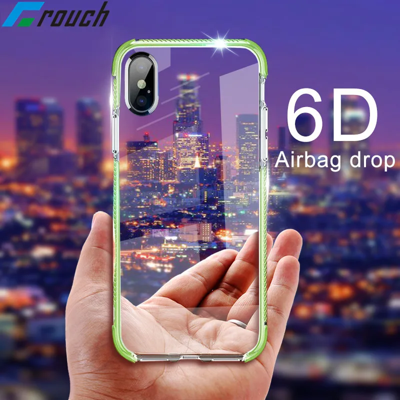 

Clear Soft Silicone TPU Case for iPhone XS Max X XR XS Transparent Phone Case ShockProof Cover For iphone 7 8 7plus 8plus coque