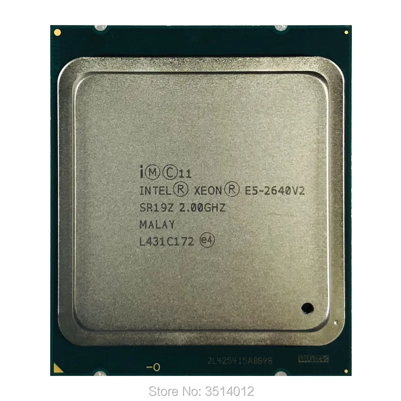 Процессор Intel Xeon E5 2640v2 2640 v2 2 0 ГГц Восьмиядерный 16 поточный ЦПУ 20 МБ 95 Вт LGA