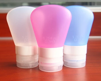 

100pcs Travel Refillable Bottles Silicone Skin Care Lotion Shampoo Gel Squeeze Bottle Tube Containers Squeeze Kits new