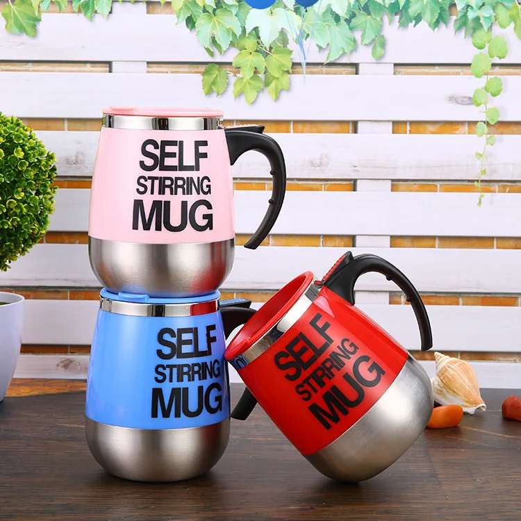 

450ml Mugs Automatic Electric Lazy Self Stirring Mug Cup Coffee Milk Mixing Mug Smart Stainless Steel Juice Mix Cup Drinkware