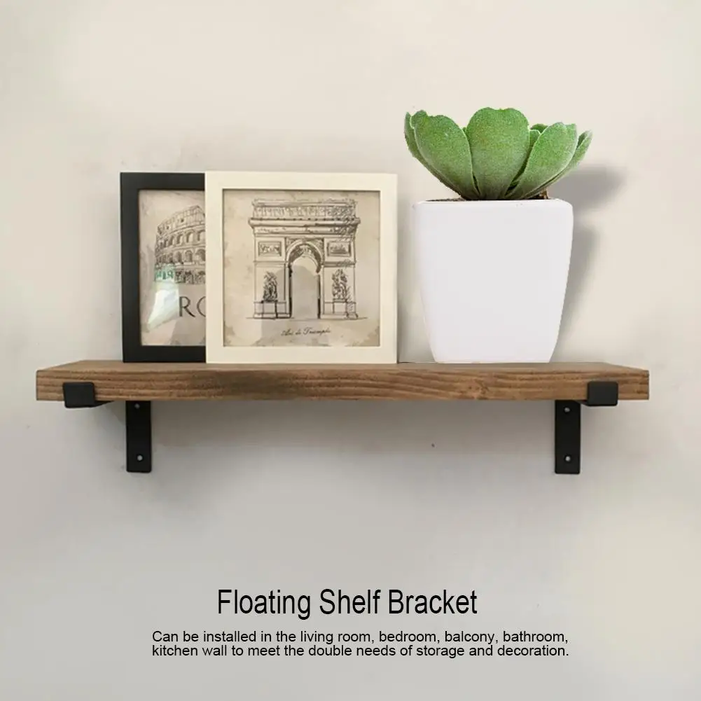 2 Pcs Floating Shelves Support Brackets Hidden Shelf Bracket Blind