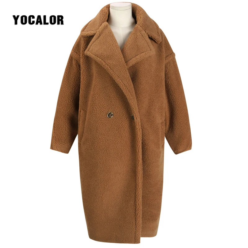 

Fake Faux Fur Coats Thick Warm Curly Teddy Coat Autumn Jacket Parka For Women Lamb Fur Winter Female Oversize Outerwear Furry