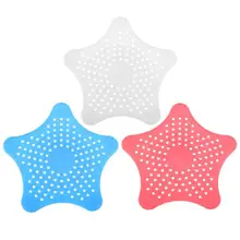 

Sea Star Shape Soft PVC Kitchen Cleaner Sink Filter Sewer Drain Hair Colanders Strainers Bathroom Sink