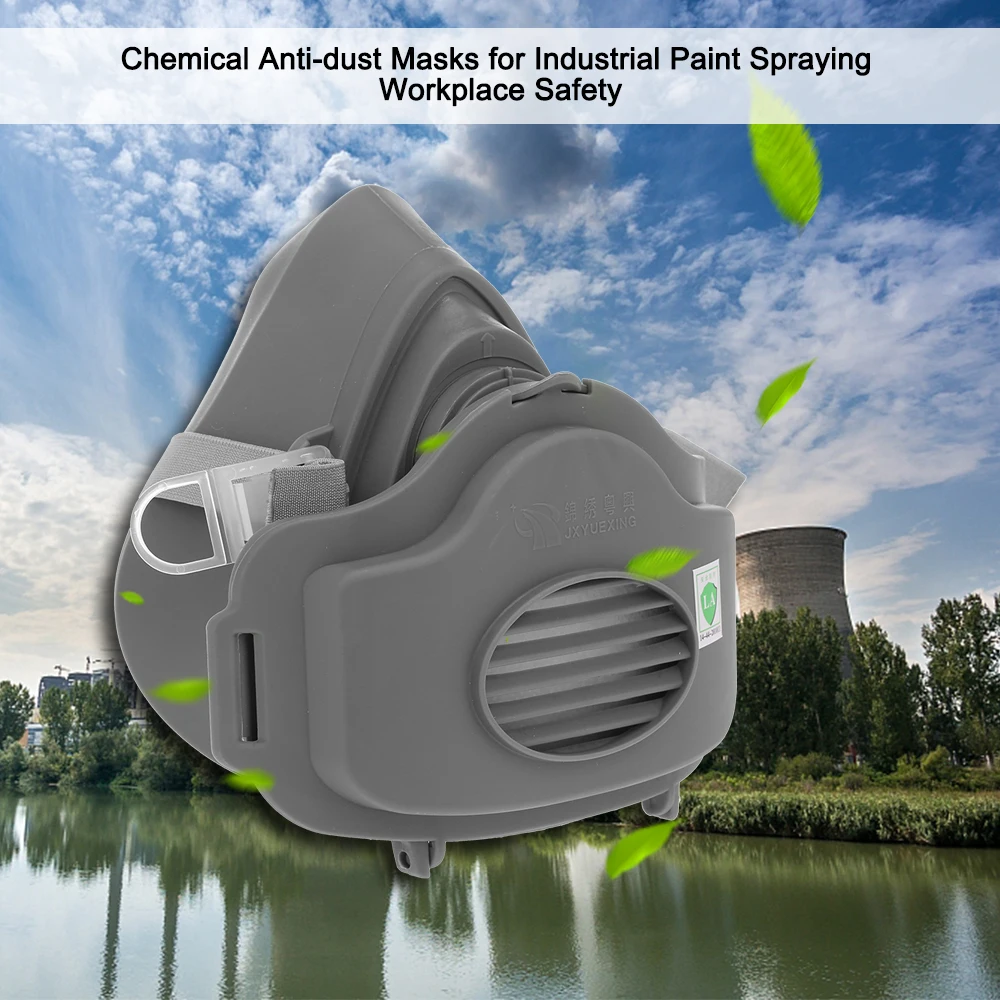 

Anti Dust Respirator Filter Gas Mask Set Chemical Anti-dust Masks Industrial Paint Spraying Protective Mask Workplace Safety