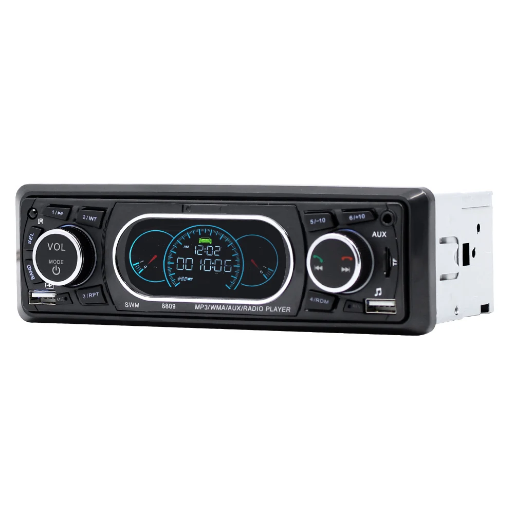 

SWM 8809 Stereo Vehicle Car MP3 Player Audio Remote Control MP3 Player AUX/TF/USB FM Bluetooth Car Radio Music Player
