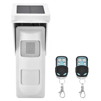 

433MHZ Independent Wireless Solar Motion Sensor Detector Infrared Security Alarm System Wireless Alert with Remote Control