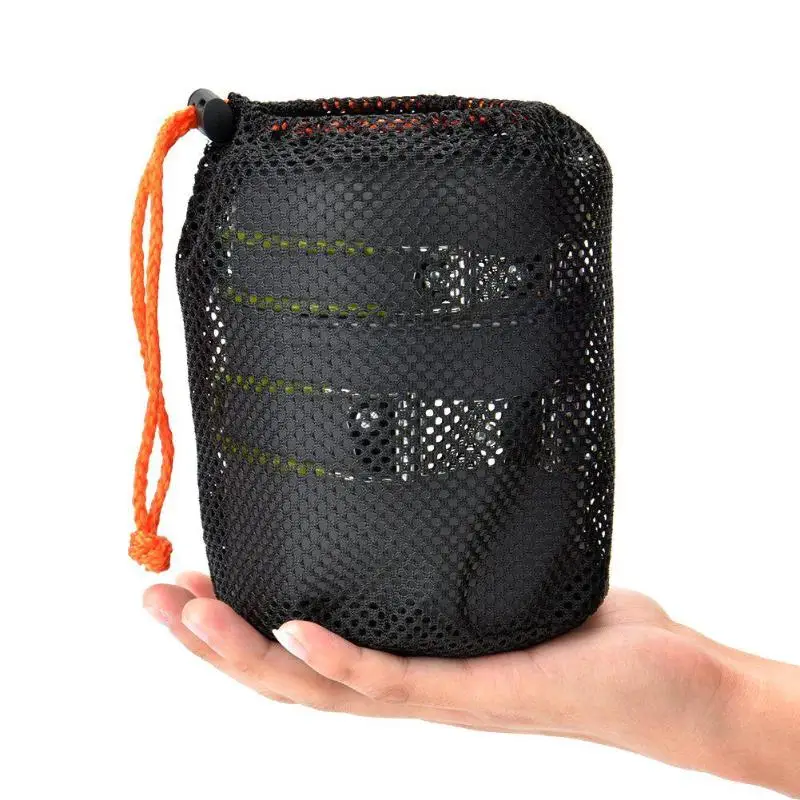 Acampar al aire libre senderismo utensilios de cocina conjunto de 1-2 Persona de Cookwear con empuñadura vajilla Picnic vajilla ollas de cocina