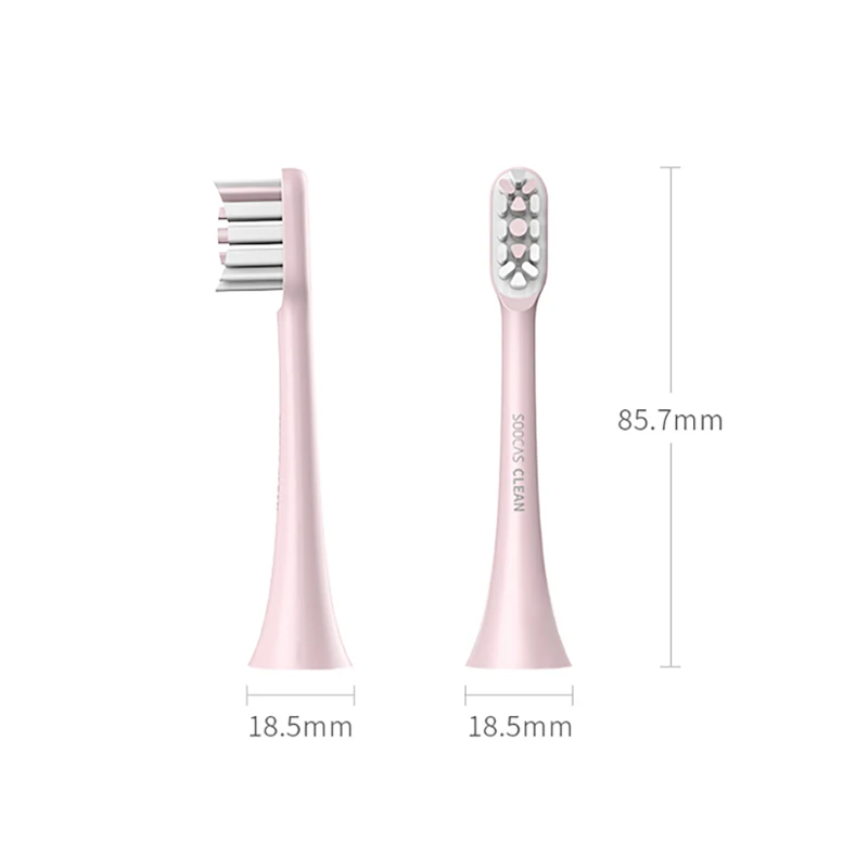SOOCAS X3 чистые без металла флокированные сменные головки для зубной щетки FDA сертифицированные насадки для электрической зубной щетки xiaomi