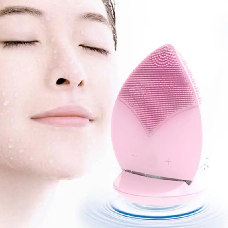 Новый беспроводной Перезаряжаемый силиконовый очиститель для лица Pore Cleaning электрическая Чистящая Щетка Очищающий Инструмент для лица