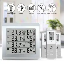 ЖК-термометр, будильник, измеритель температуры, метеостанция, тестер+ 3 беспроводных уличных передатчика, датчик влажности, монитор, оповещение