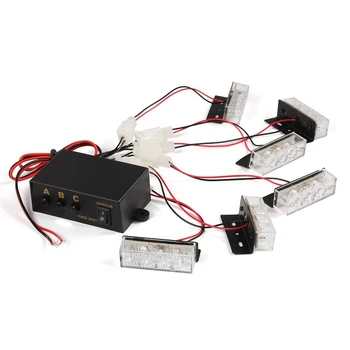 

Yellow 18 LED Strobe Dash Emergency Flashing Warning Light for Car Truck