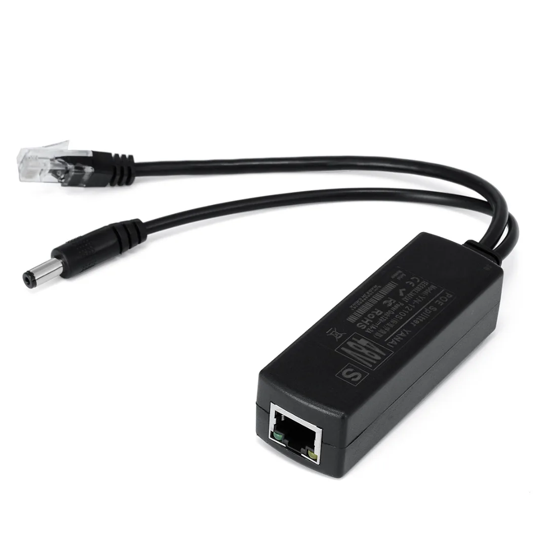 48В до 12В активный сплиттер PoE Power Over Ethernet адаптер совместимый IEEE802.3af 15 4 W для ip