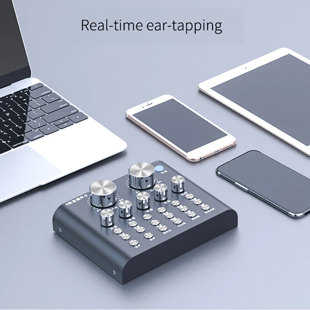 V8 Внешний USB аудио микшер Live Звуковая карта для Мобильный телефон компьютер ПК