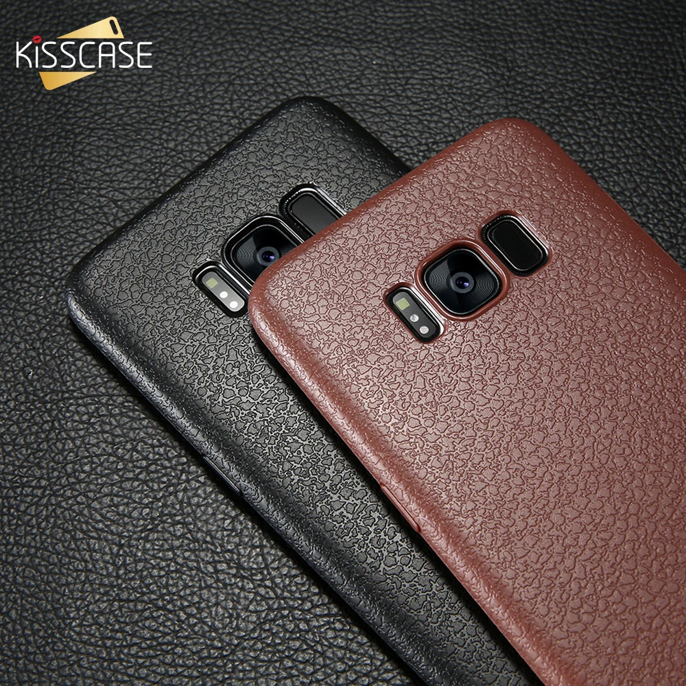 Чехол KISSCASE из мягкой искусственной кожи в стиле ретро для Samsung Galaxy Note 9 S9 S8 Plus